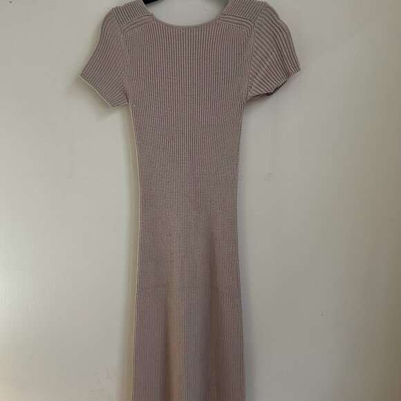 STAUD KNIT NEUTRAL DRESS IN SIZE XS - Picture 6 of 6